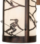 10W Fulton Alpine Solid Mount Wall Sconce