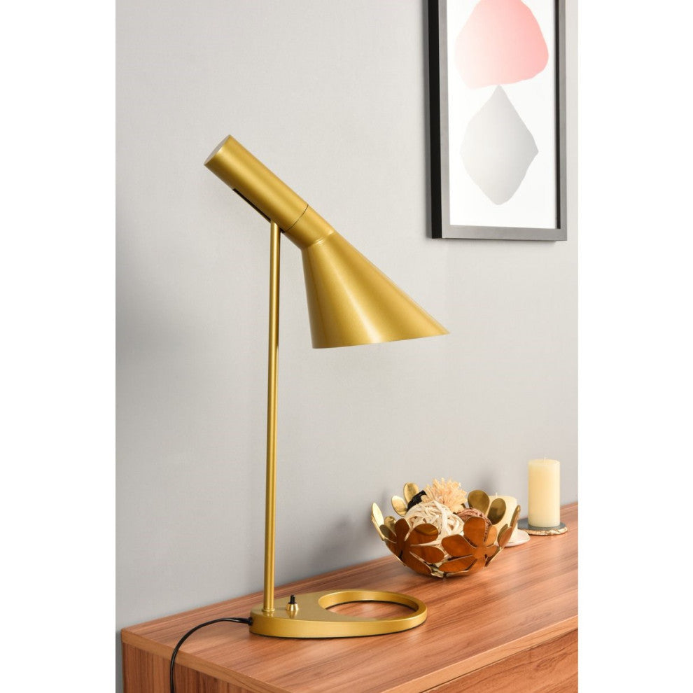 Living District Juniper 1-Light Table Lamp Brass
