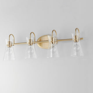 Maxim 12484 Ava 4 Light 31"W Vanity Light - Natural Aged Brass