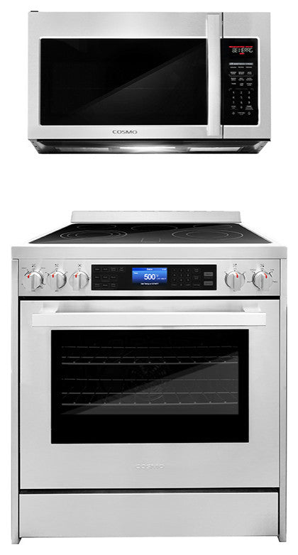 2-Piece Kitchen, 30" Over The Range Microwave and 30" Electric Range