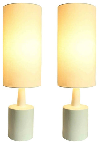 Magia Table Lamp, White, Set of 2