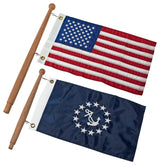 Teak Flag Pole, 1-1/4" X 48"