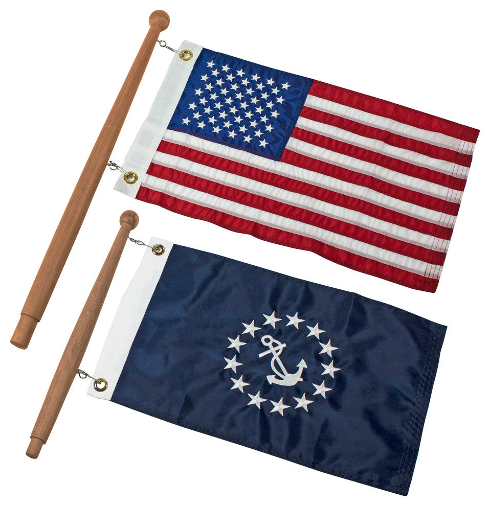 Teak Flag Pole, 1-1/4" X 48"