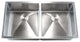 Stainless Steel Undermount 50/50 Double Bowl Kitchen Sink - 16 Gauge, Brushed St