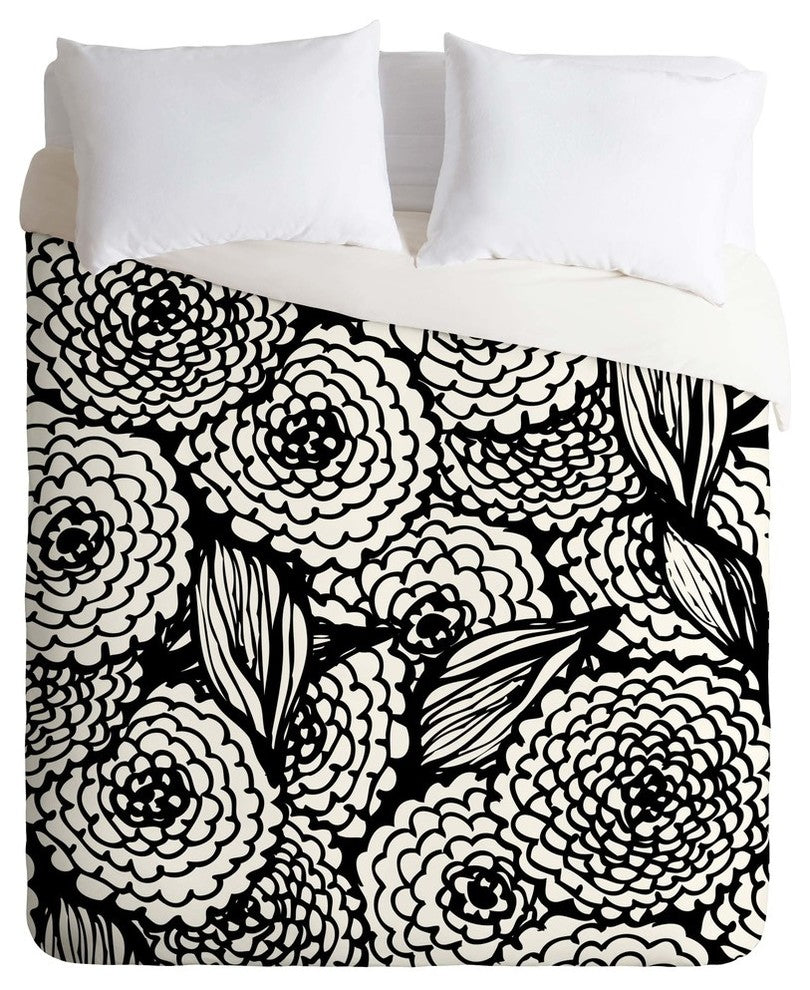 Deny Designs Julia Da Rocha Bouquet Of Flowers Love Duvet Cover - Lightweight