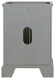 Windsor Gray Textured Traditional Bathroom Cabinet, 24"