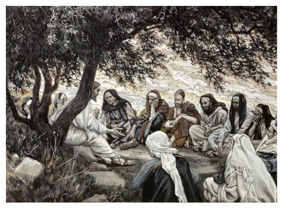 "Christ's Exhortation To The Twelve Apostles" Print by James Tissot, 24"x18"