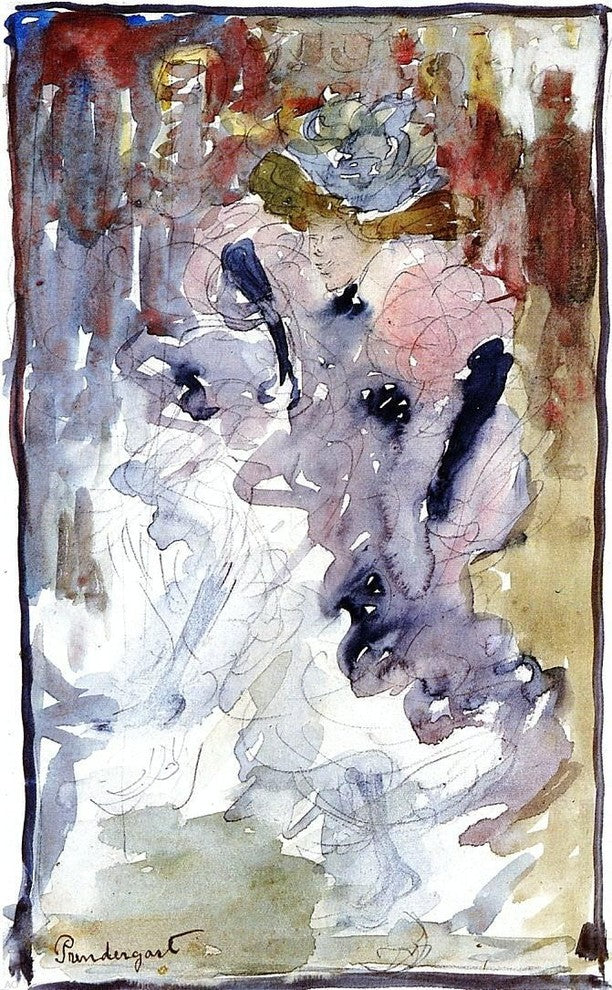 Maurice Prendergast A Can-Can Dancer, 18"x27" Wall Decal