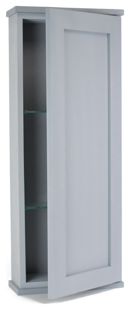 Sandalwood On the Wall Primed Cabinet 43.5h x 15.5w x 8d