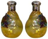 Applique Pear Salt and Pepper Shaker Set