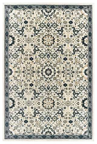 Oriental Weavers Bowen Collection Ivory/ Navy Oriental Indoor Area Rug 6'7"X9'6"