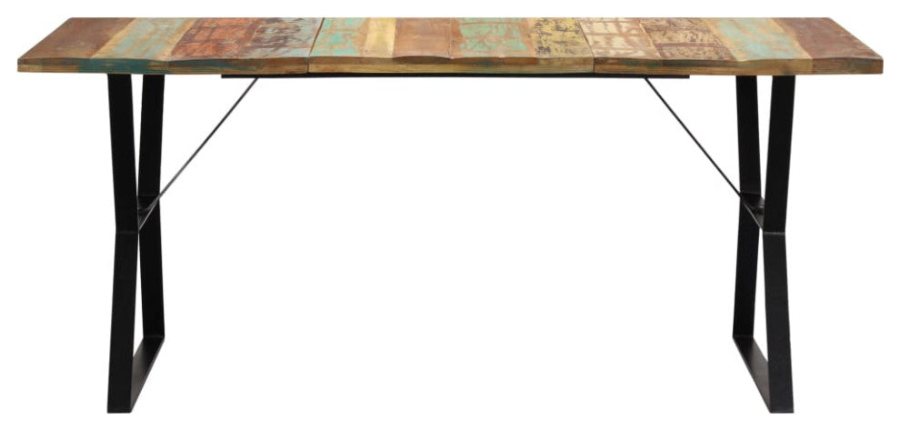 vidaXL Dining Table Kitchen Table Dining Room Dinner Table Solid Reclaimed Wood