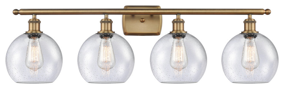 Innovations Lighting 516-4W-BB-G124-8 Athens 4 Light 36" Bath Vanity Light