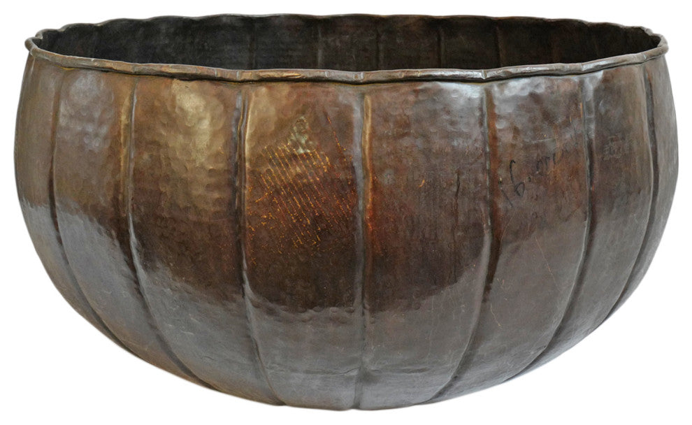 Consigned Large Bronze Planter Bowl
