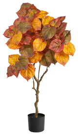 4' Autumn Umbrella Ficus Fall Artificial Tree