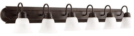 Quorum 6-Light Vanity Light, Toasted Sienna