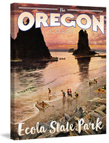 "Travel Oregon" Painting Print on Wrapped Canvas