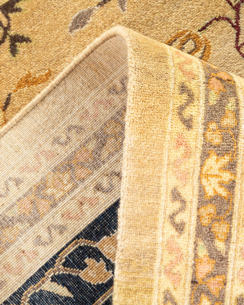 Mogul, One-of-a-Kind Hand-Knotted Area Rug Yellow, 9'3"x12'1"