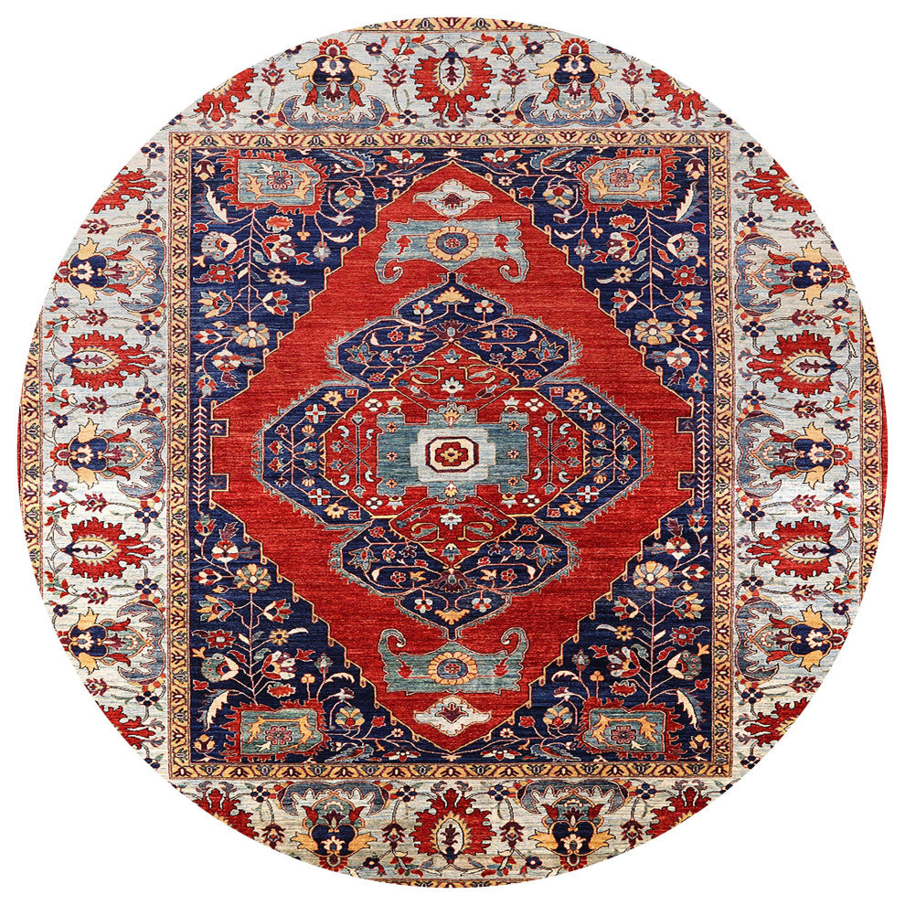 Ahgly Company Indoor Round Mid-Century Modern Area Rugs, 3' Round