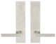 Tokyo Lever, Tubular Privacy, Satin Stainless Steel, 2-3/8" Backset