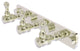 Carolina 3 Position Tie and Belt Rack, Polished Nickel