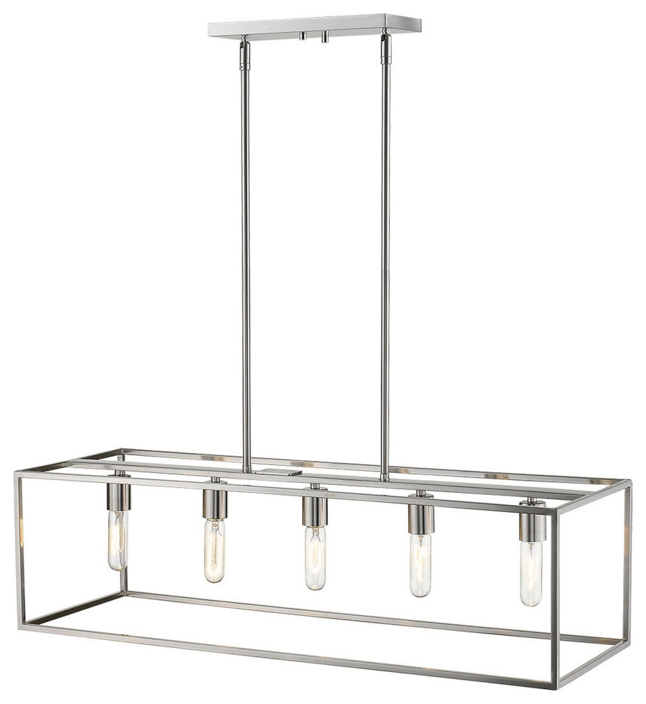Cobar 5-Light Satin Nickel Island Pendant