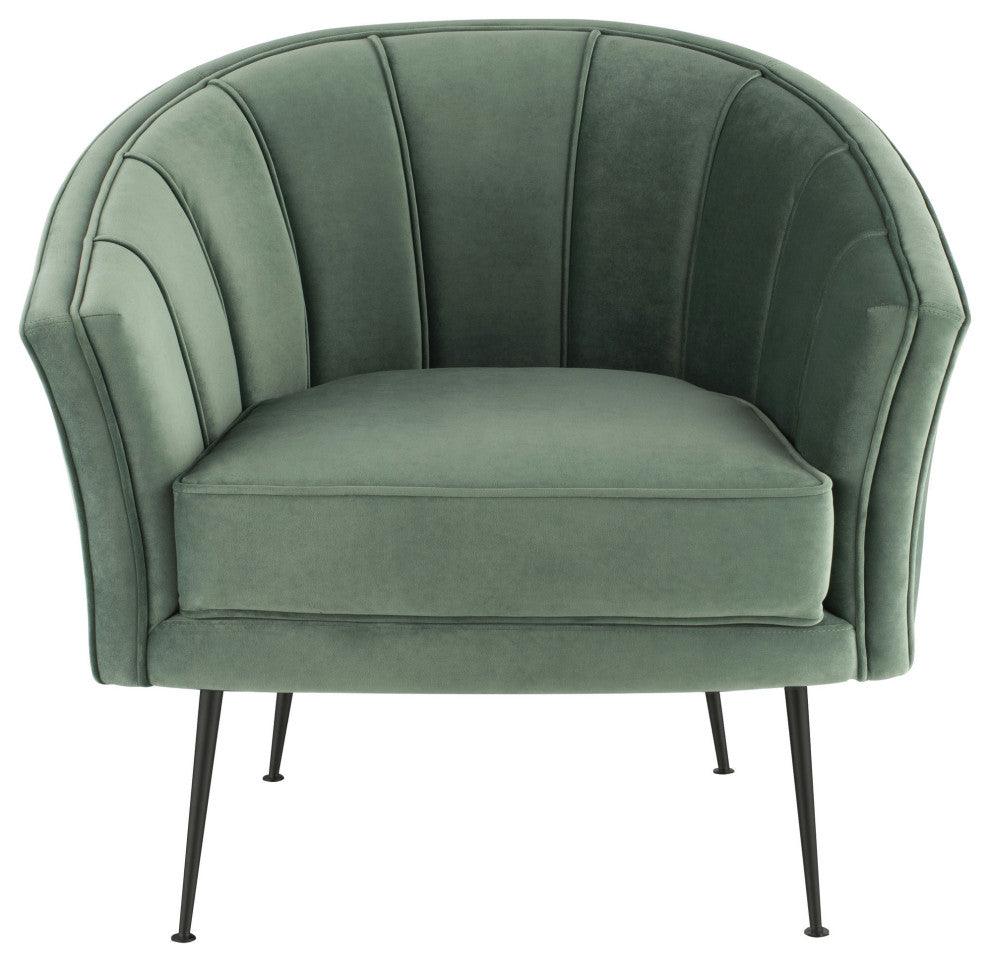 Aria Moss Fabric Single Seat Sofa