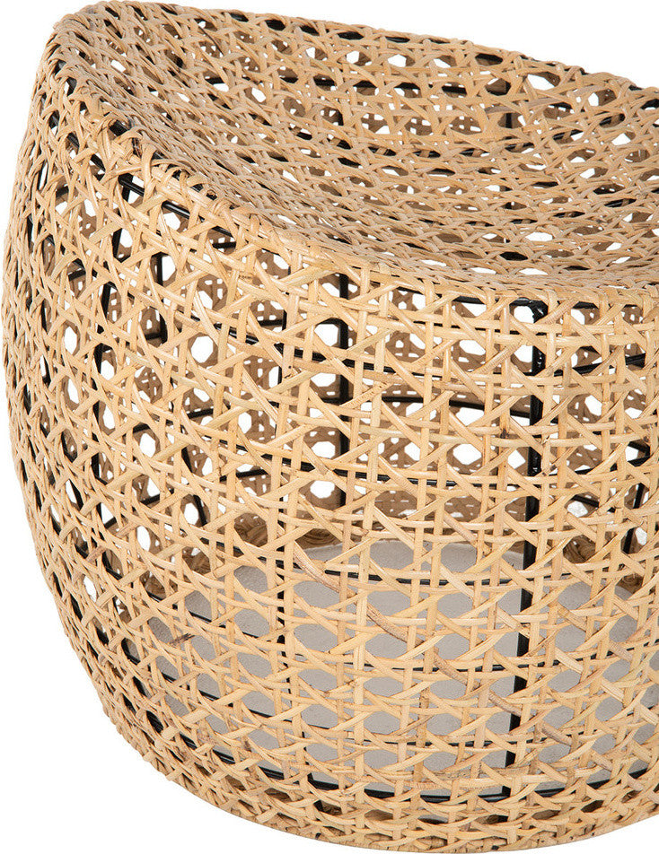 Jao Rattan Cane Stool, Natural