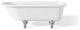 Cheviot Products Cast Iron Bathtub With Continuous Rolled Rim, Chrome