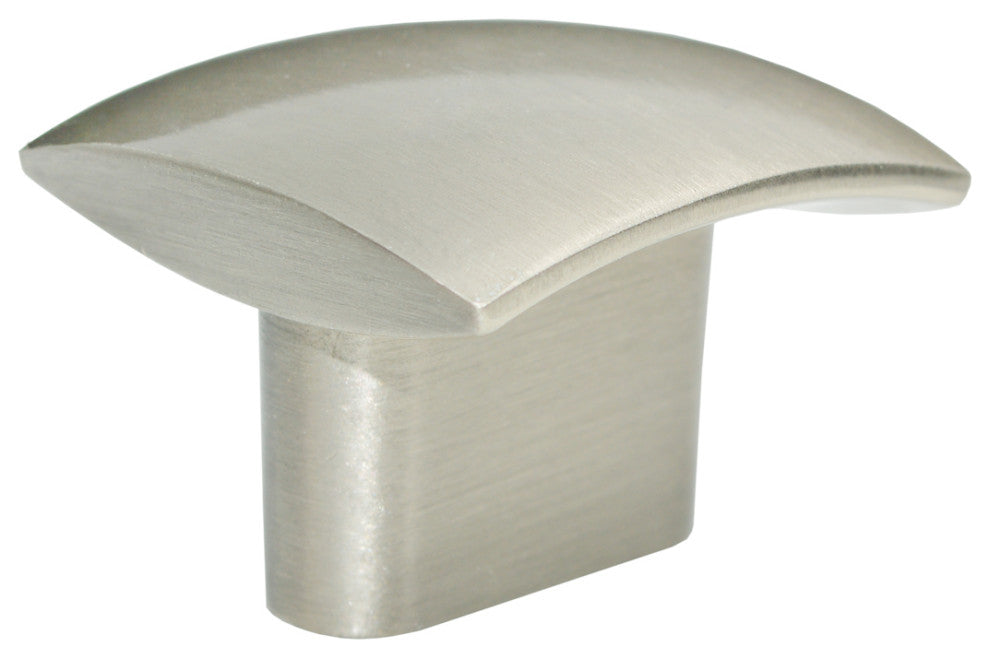 Utopia Alley Rhonda Contoured Square Cabinet Knob, 1.3", Brushed Nickel, 25 Pack
