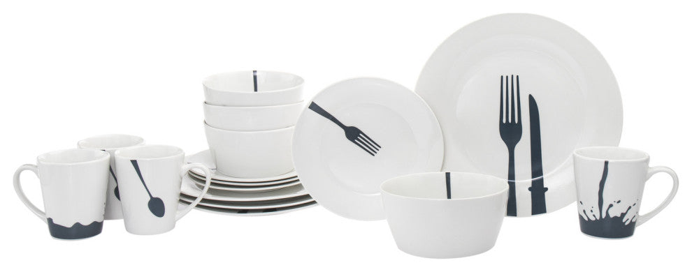 Acme 16 Piece Diner Dinnerware Set