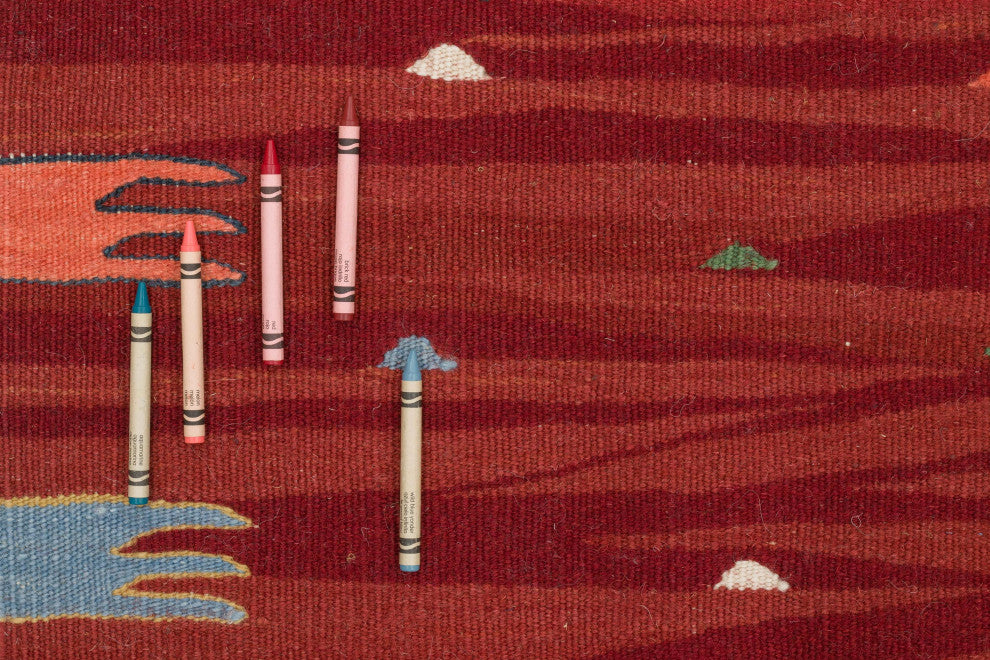 New Handwoven Turkish Kilim Rug - 4'  x 6'  (48 in. x 72 in.)