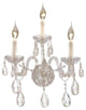 Elegant Alexandria Wall Sconce, Chrome Finish With Royal Cut Crystal