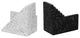 Gabby Speckled Black and White Stairway Bookends