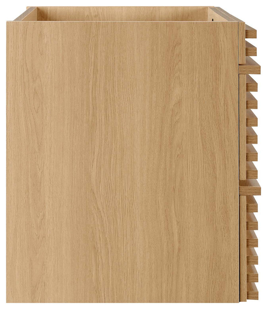 Render 30" Wall-Mount Bathroom Vanity, Oak