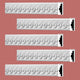 Renovators Supply Crown Molding White Urethane Ornate 5 Pieces Totaling 397.5" L