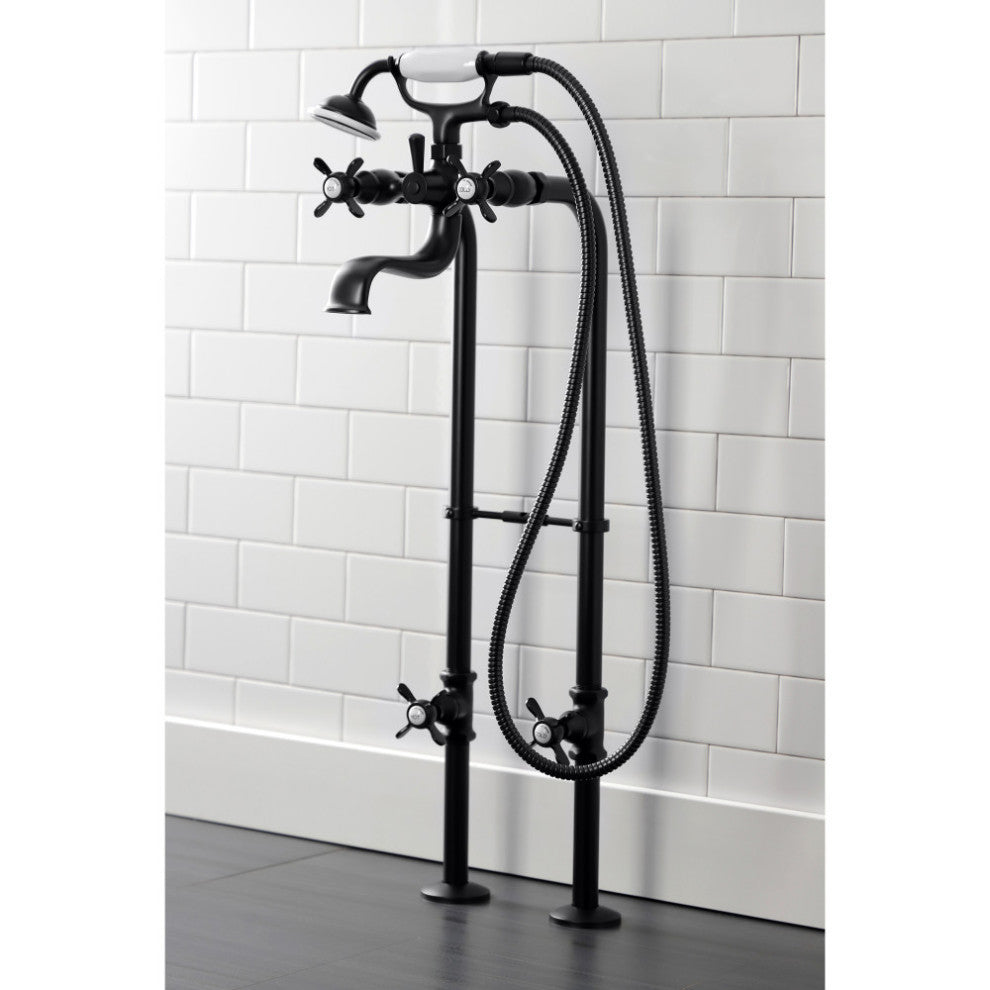 CCK246K0 Freestanding Tub Faucet Package With Supply Line, Matte Black