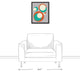 Retro Circles 16x20 Black Framed Canvas