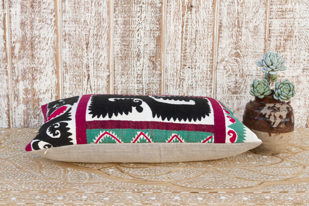 Anora Gul Suzani Lumbar Pillow
