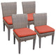 4 Oasis Armless Dining Chairs
