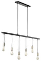 WAREHOUSE OF TIFFANY'S P-17104L Ankica 3.94 in. 6-Light Indoor Black Finish