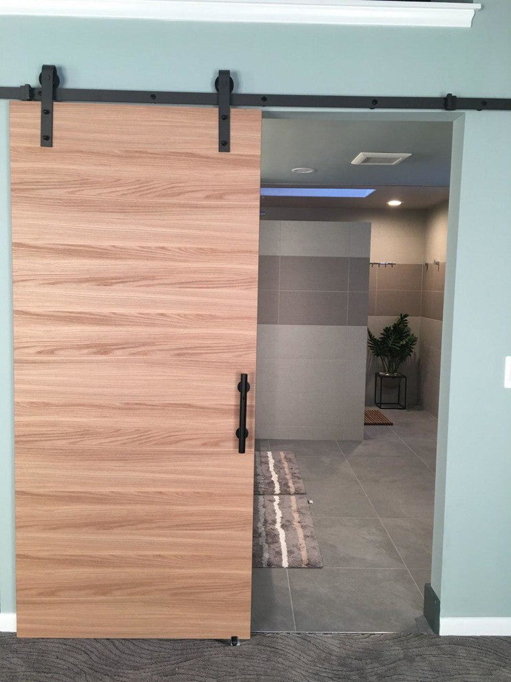 Sliding Barn Door 28 x 80 & 6.6FT Rail| Planum 0010 Honey Ash|