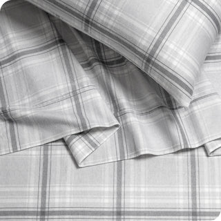 Bare Home Cotton Flannel Sheet Set, Tartan Plaid, King