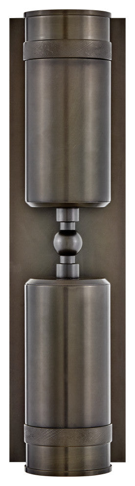 Hinkley Pratt Medium Wall Mount Lantern, Black Oxide