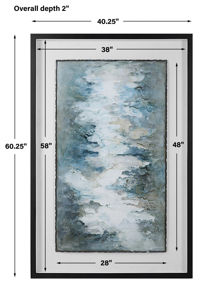 Uttermost LakeSide Grande Framed Abstract print