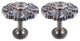 Urbanest Set of 2 Large Eve Drapery Medallion Holdback, Mahogany