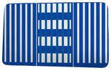 Sail, Sun, & Fun Beach Blanket Stripe Print Bath Mat, Blue, 17"x24"