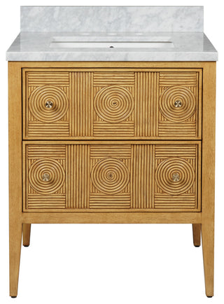 Santos 28" Sea Sand Vanity with Rectangular Undermount Sink