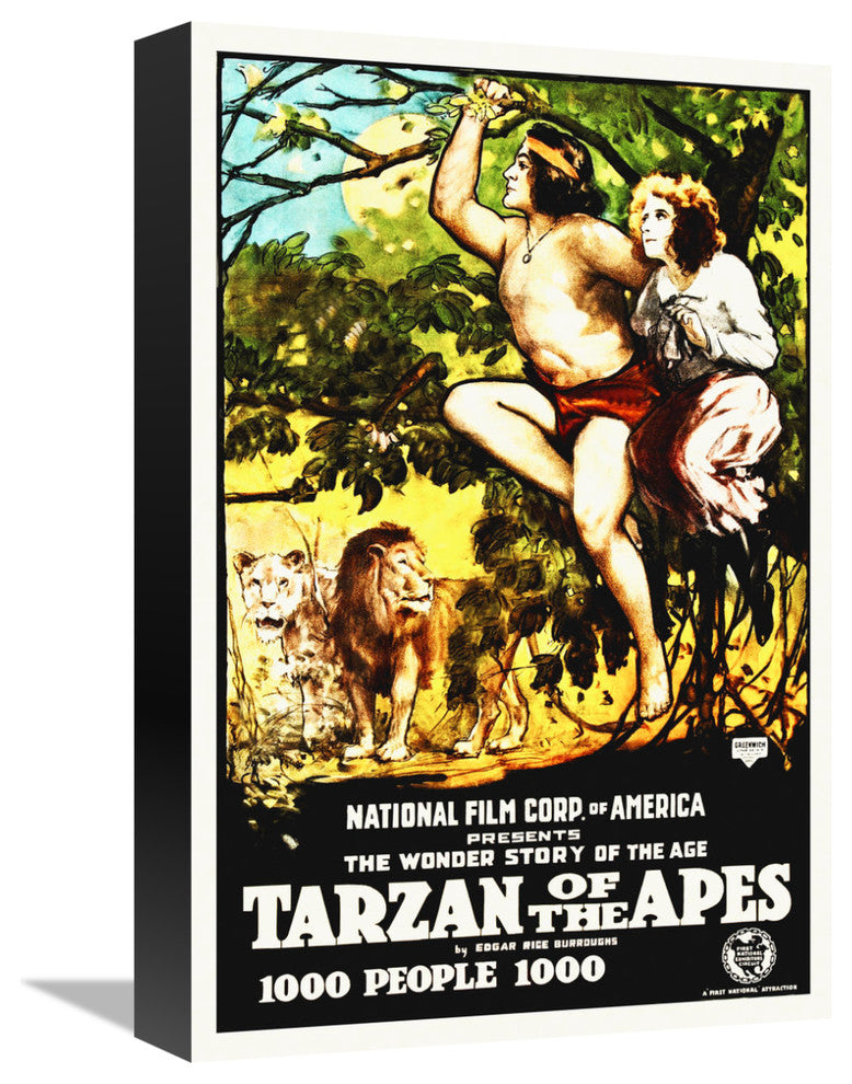 "Tarzan of The Apes - 1915" Canvas by Hollywood Photo Archive, 11x16"
