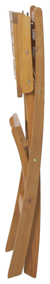 GDF Studio Atlantic Foldable Outdoor Wood Bar Stool